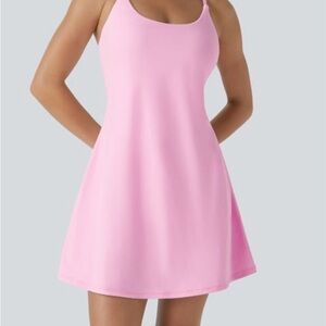 Elegant Pink Sleepwear Dress